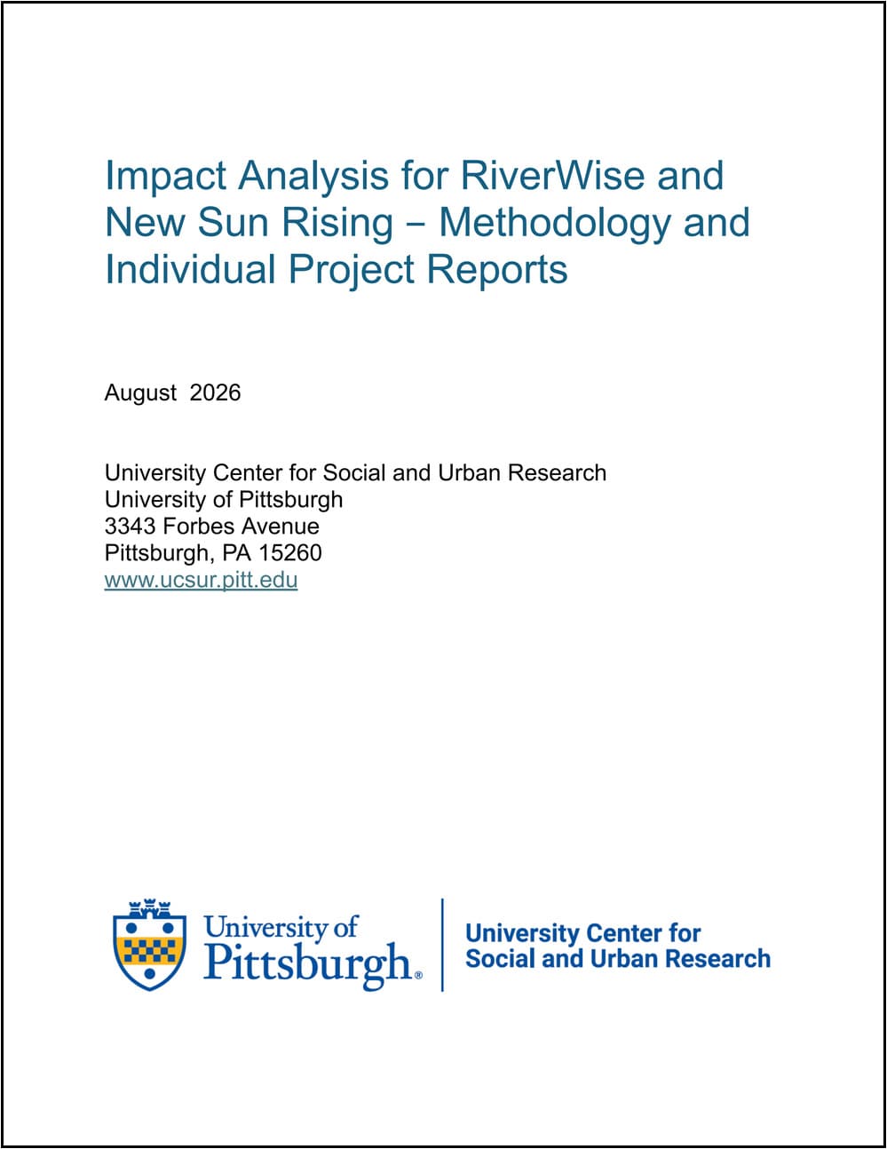 Cover of the UCSUR impact analysis
